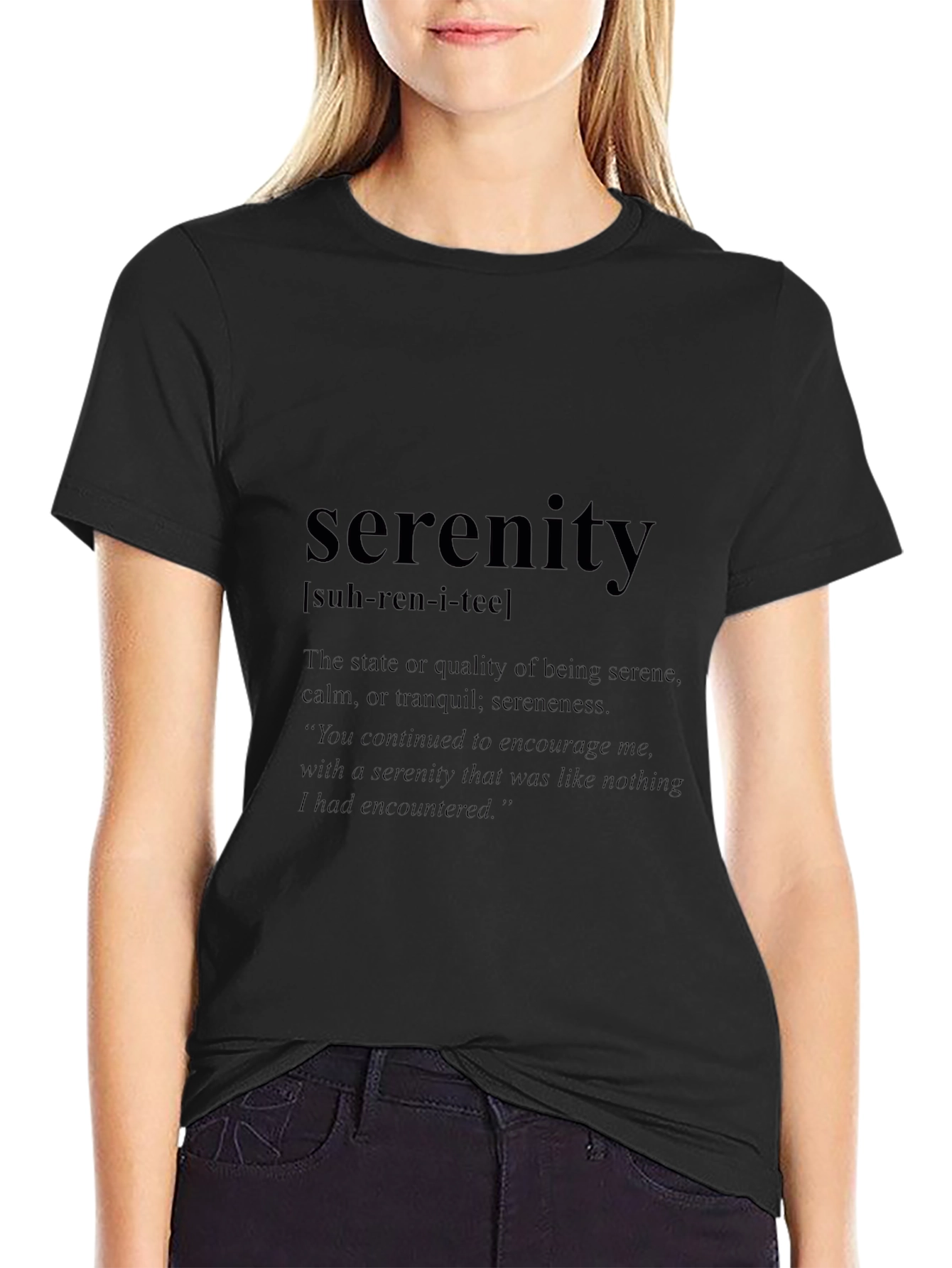 Serenity Definition Black T-Shirt
