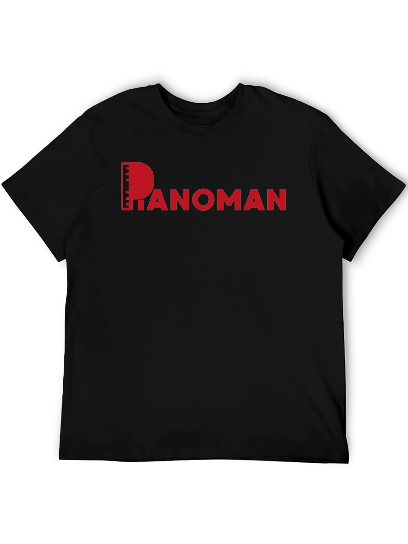 Pianoman Graphic Tee - Black Cotton Casual Shirt