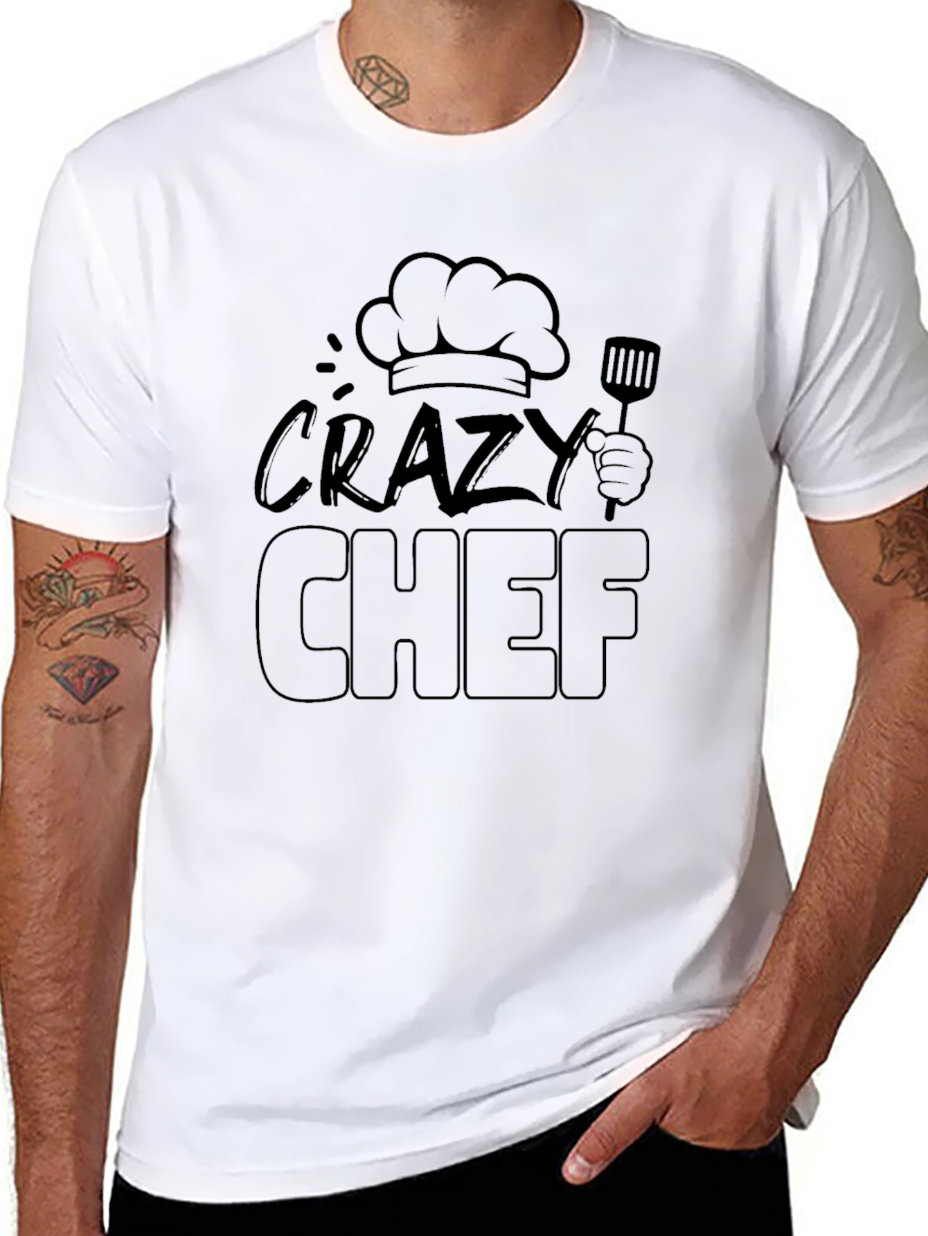 Crazy Chef Black T-Shirt