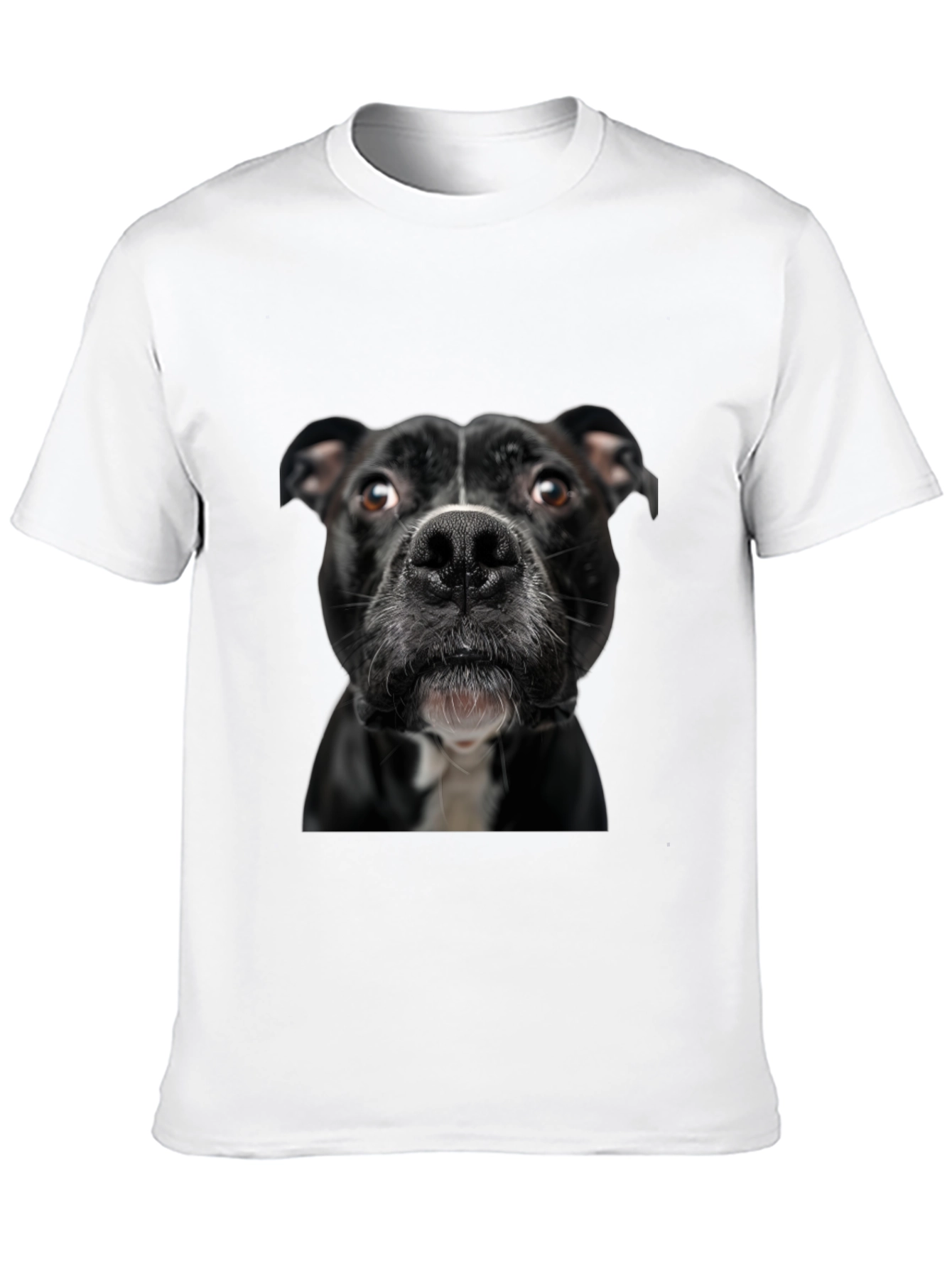 Dog Portrait Graphic T-Shirt - Unisex Black Tee