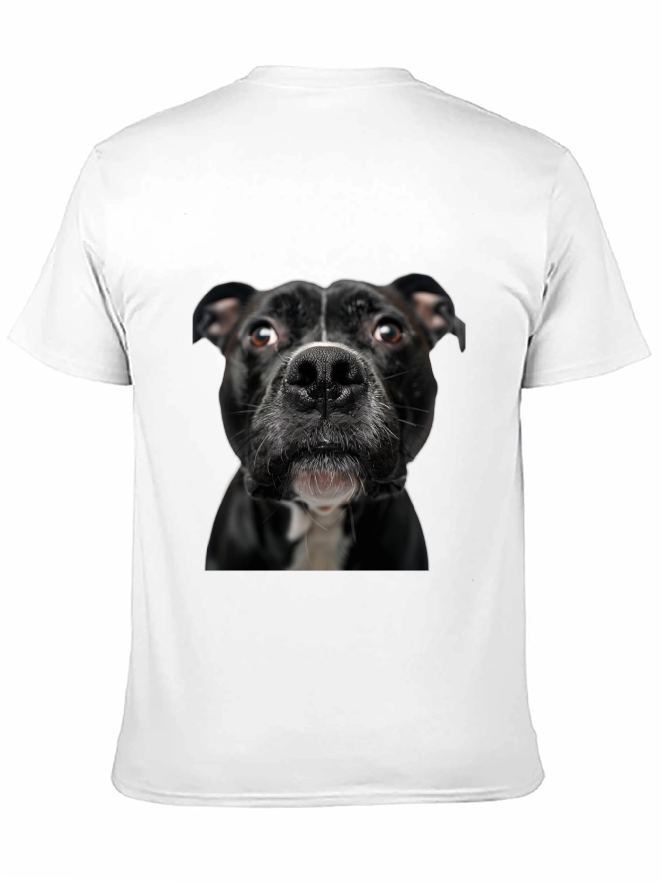 Dog Portrait Graphic T-Shirt - Unisex Black Tee
