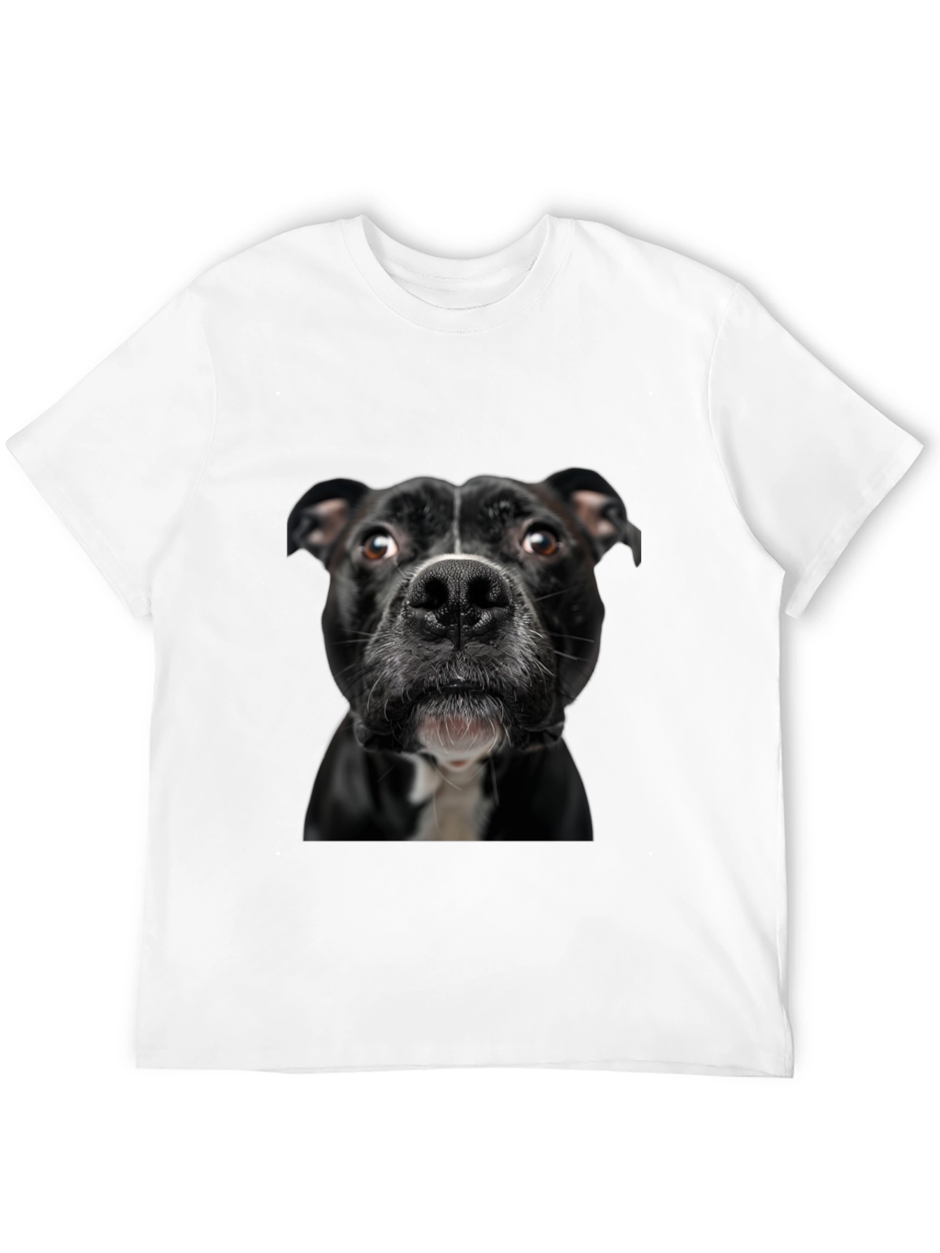 Dog Portrait Graphic T-Shirt - Unisex Black Tee