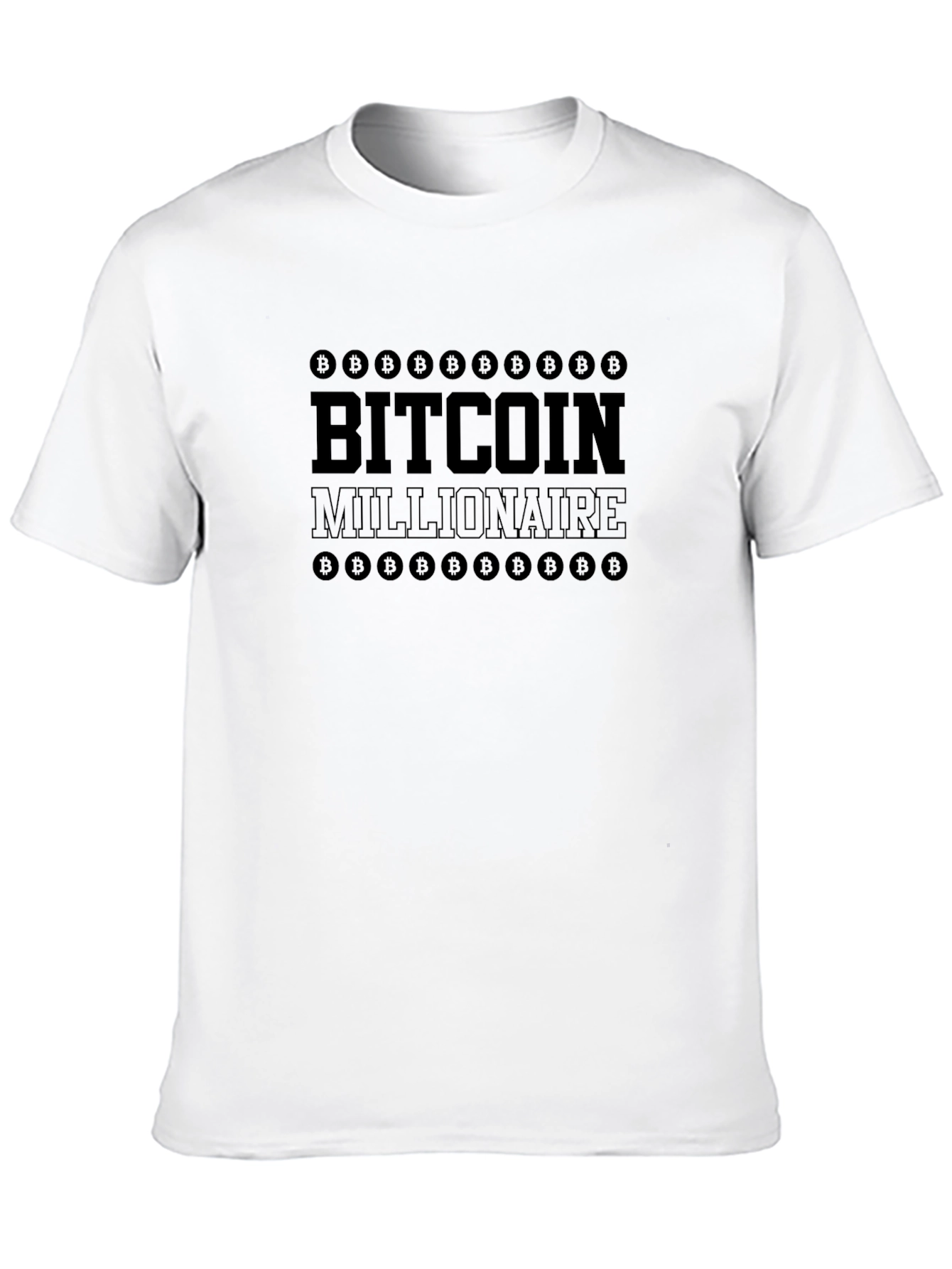 Bitcoin Millionaire Black Graphic Tee