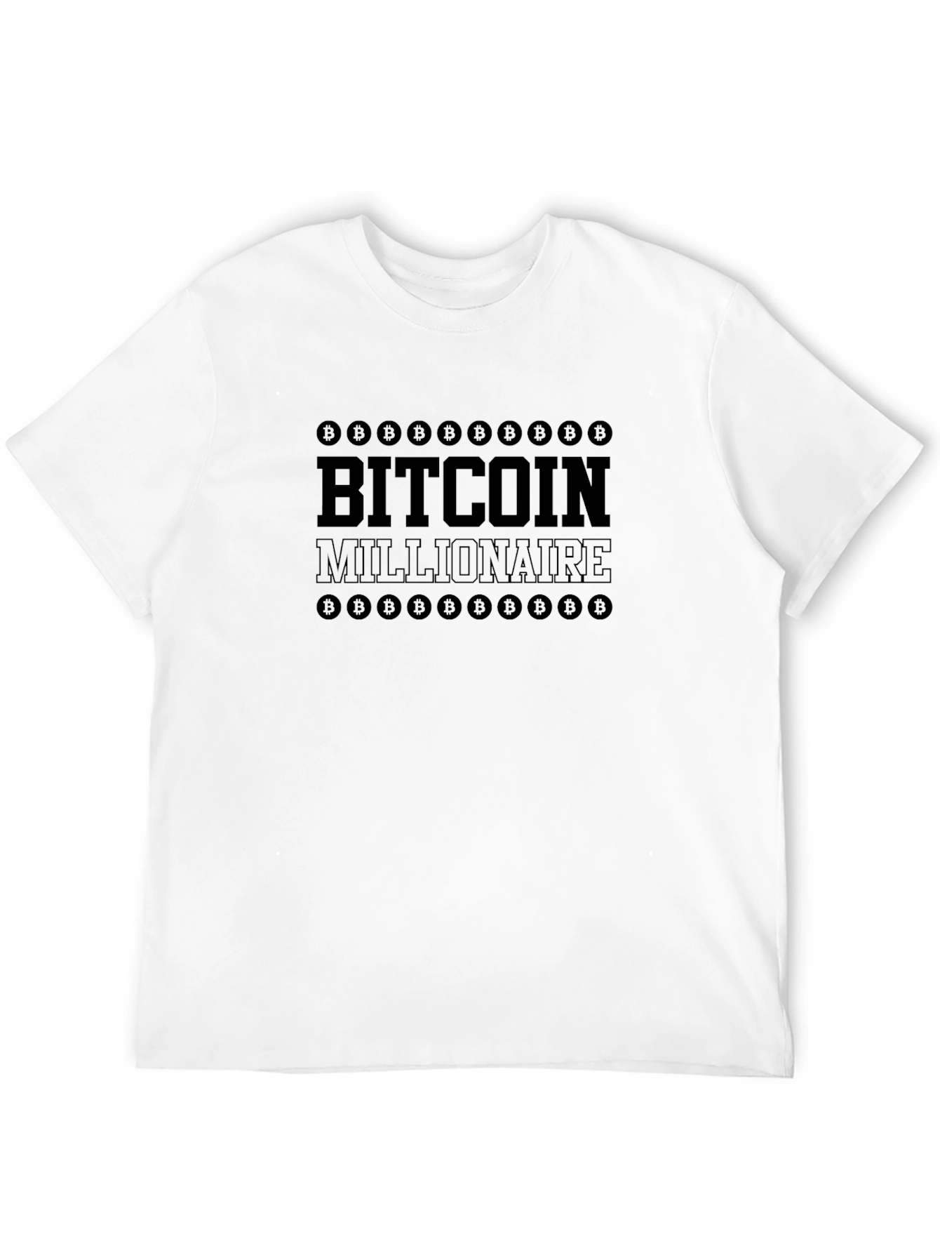 Bitcoin Millionaire Black Graphic Tee
