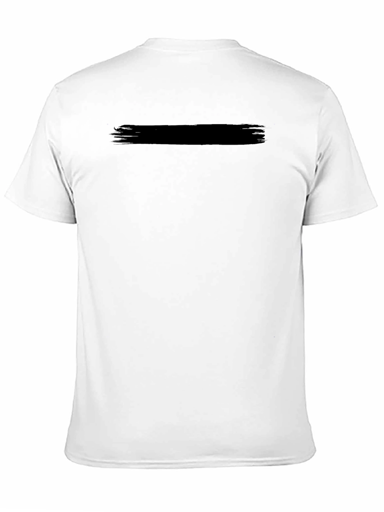 Mens Solid Black Crew Neck Short Sleeve T-Shirt