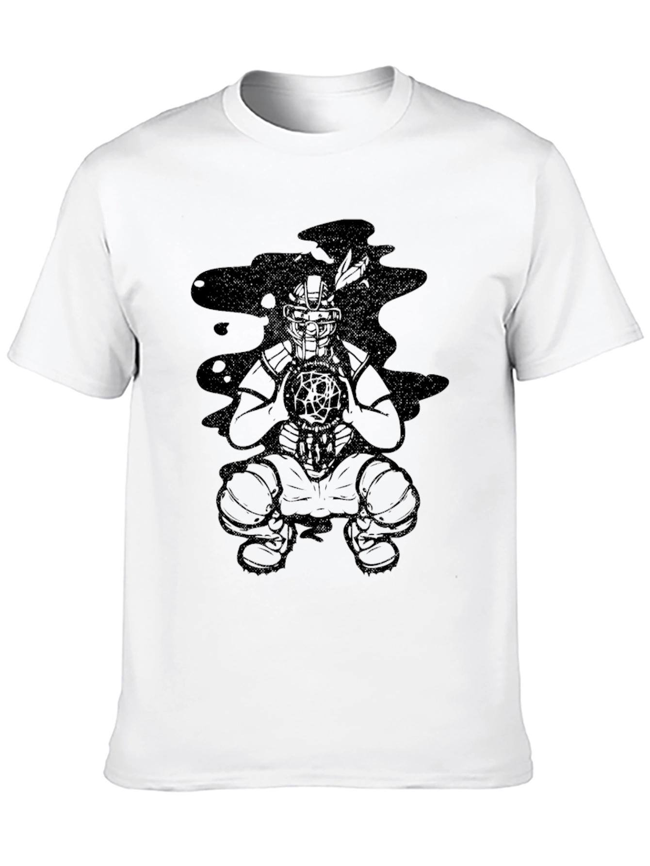 Mens Black Graphic Tee - Dream Catcher