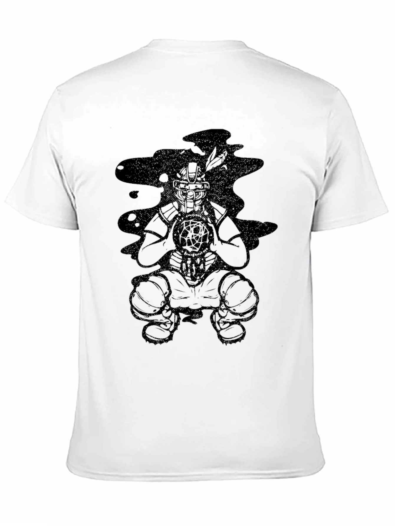 Mens Black Graphic Tee - Dream Catcher