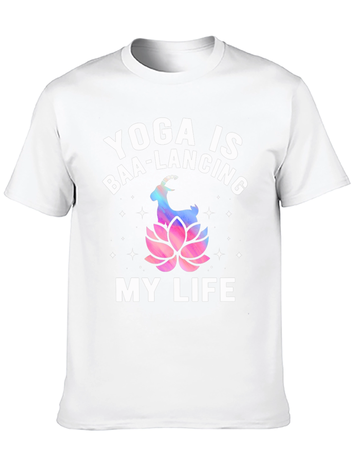 Yoga is Baa-Lancing My Life T-Shirt - Black
