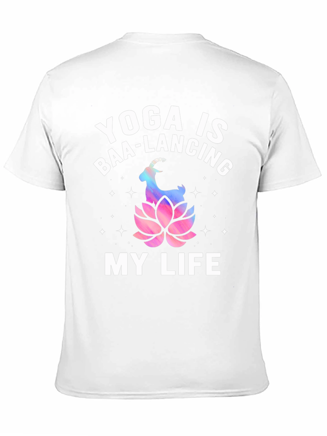 Yoga is Baa-Lancing My Life T-Shirt - Black
