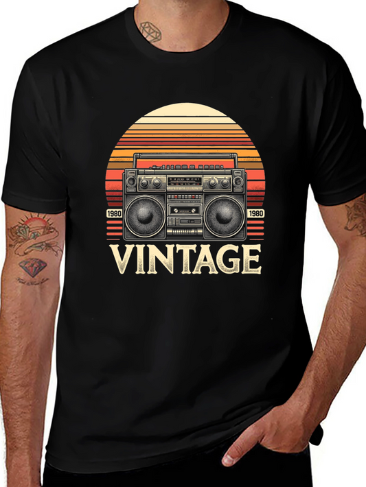 Vintage 1980s Boombox Graphic T-Shirt