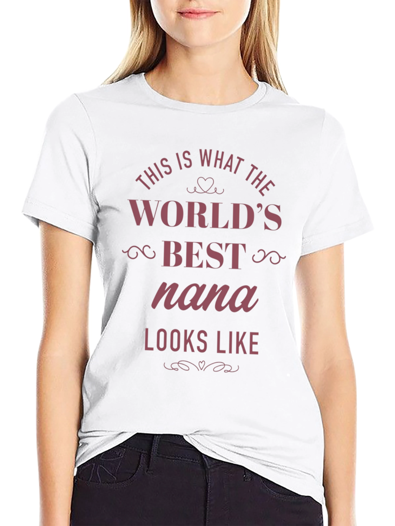 Worlds Best Nana T-Shirt - Black