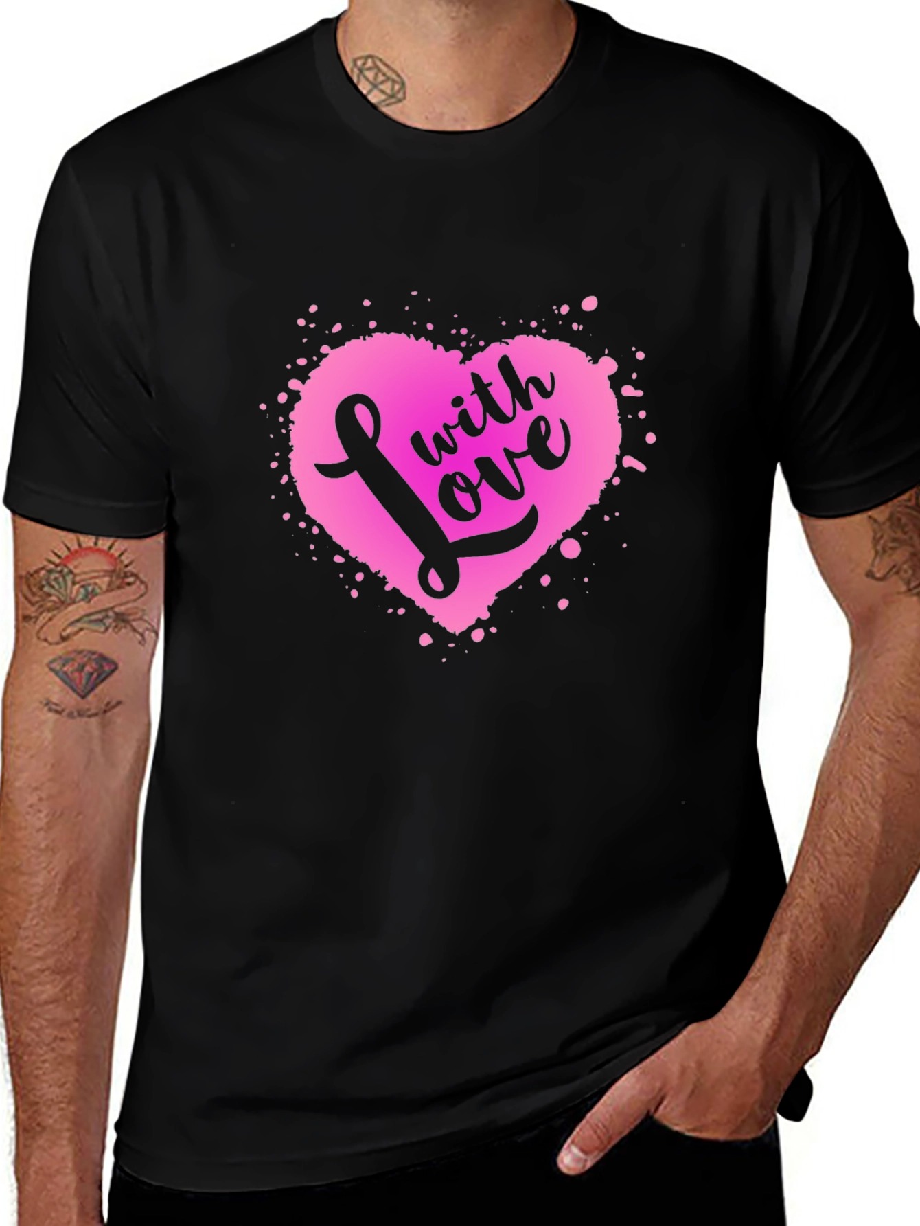 With Love Heart Graphic Tee