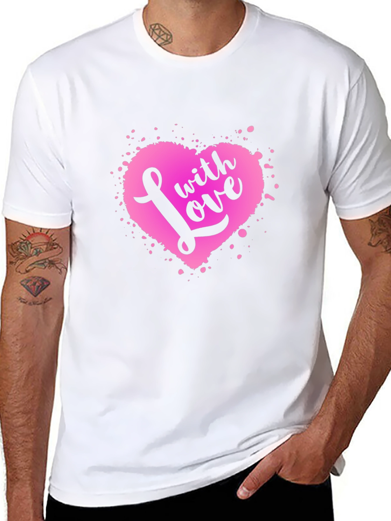 With Love Heart Graphic Tee