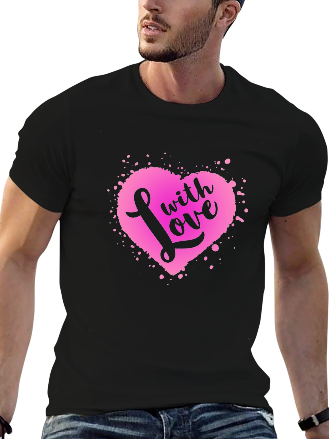 With Love Heart Graphic Tee