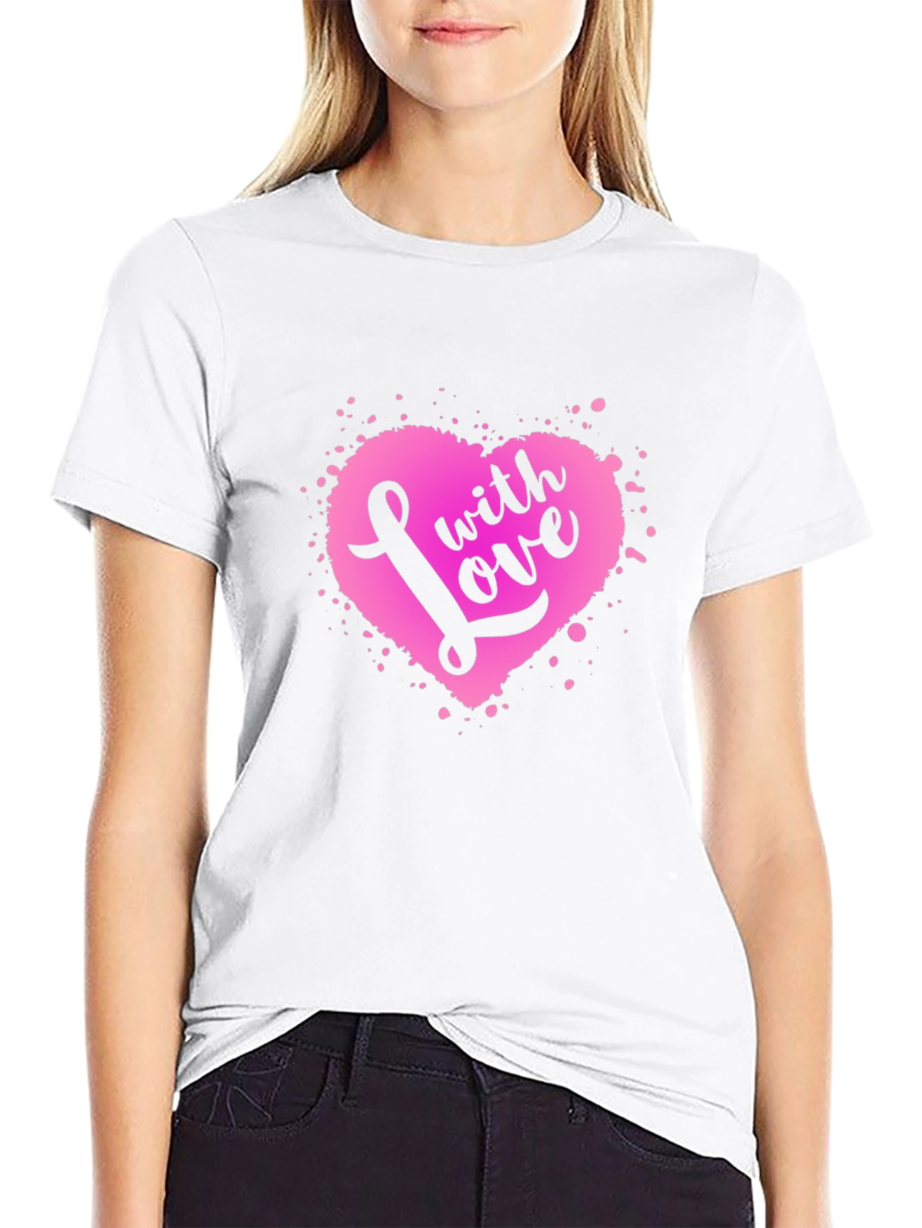 With Love Heart Graphic Tee