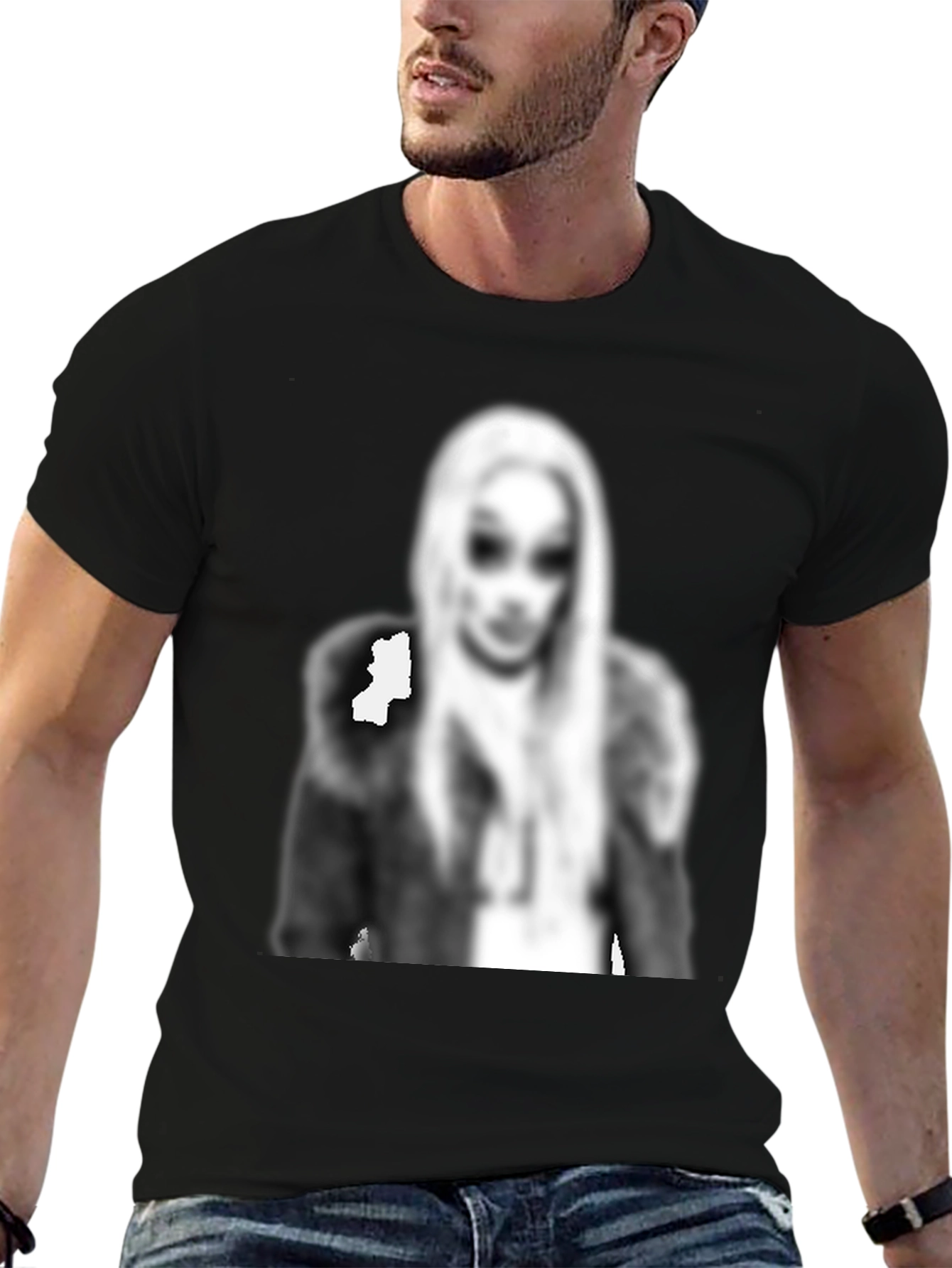 Statement Graphic Tee - Bold Portrait Design