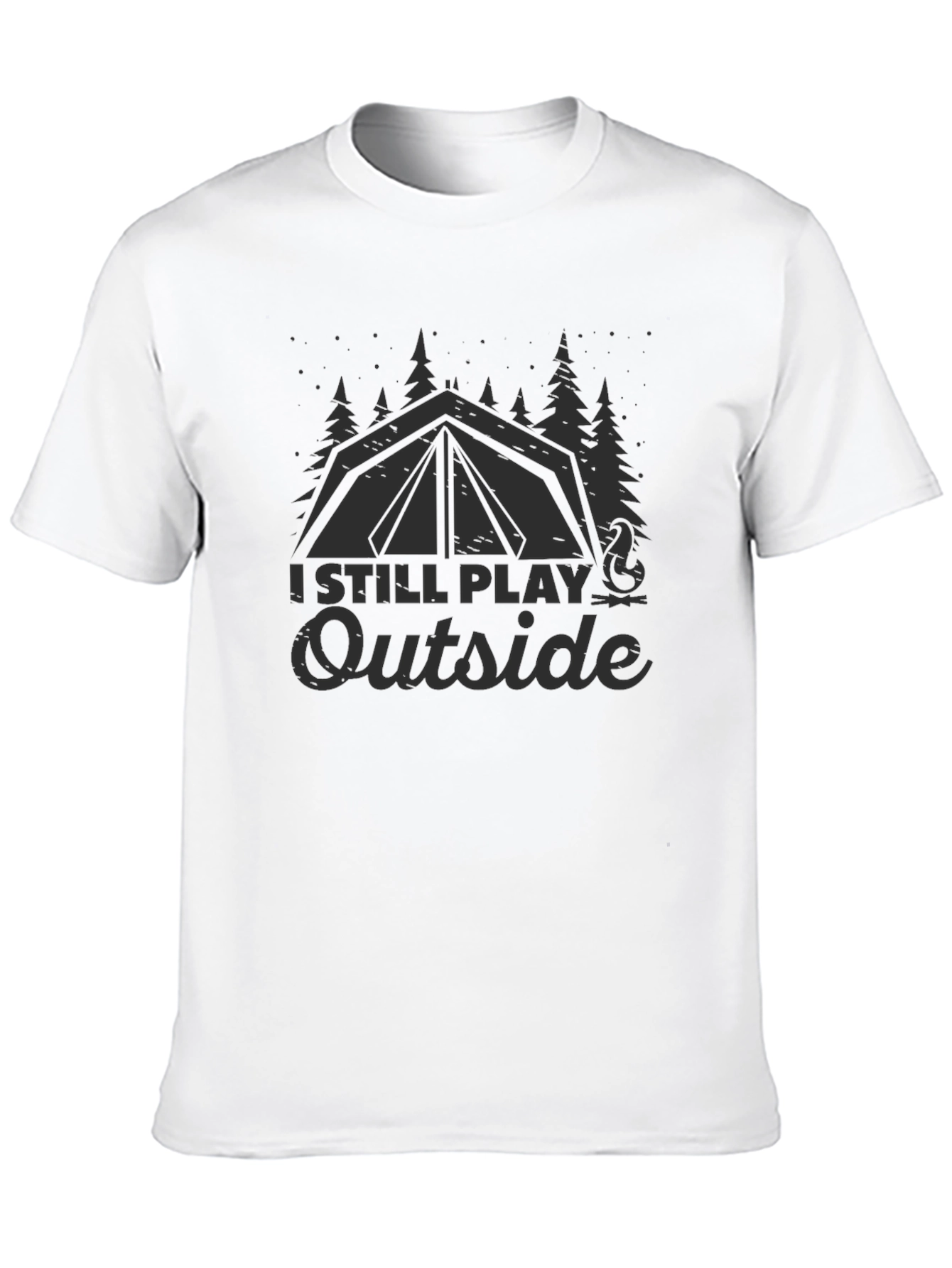I Still Play Outside Camping Graphic Tee