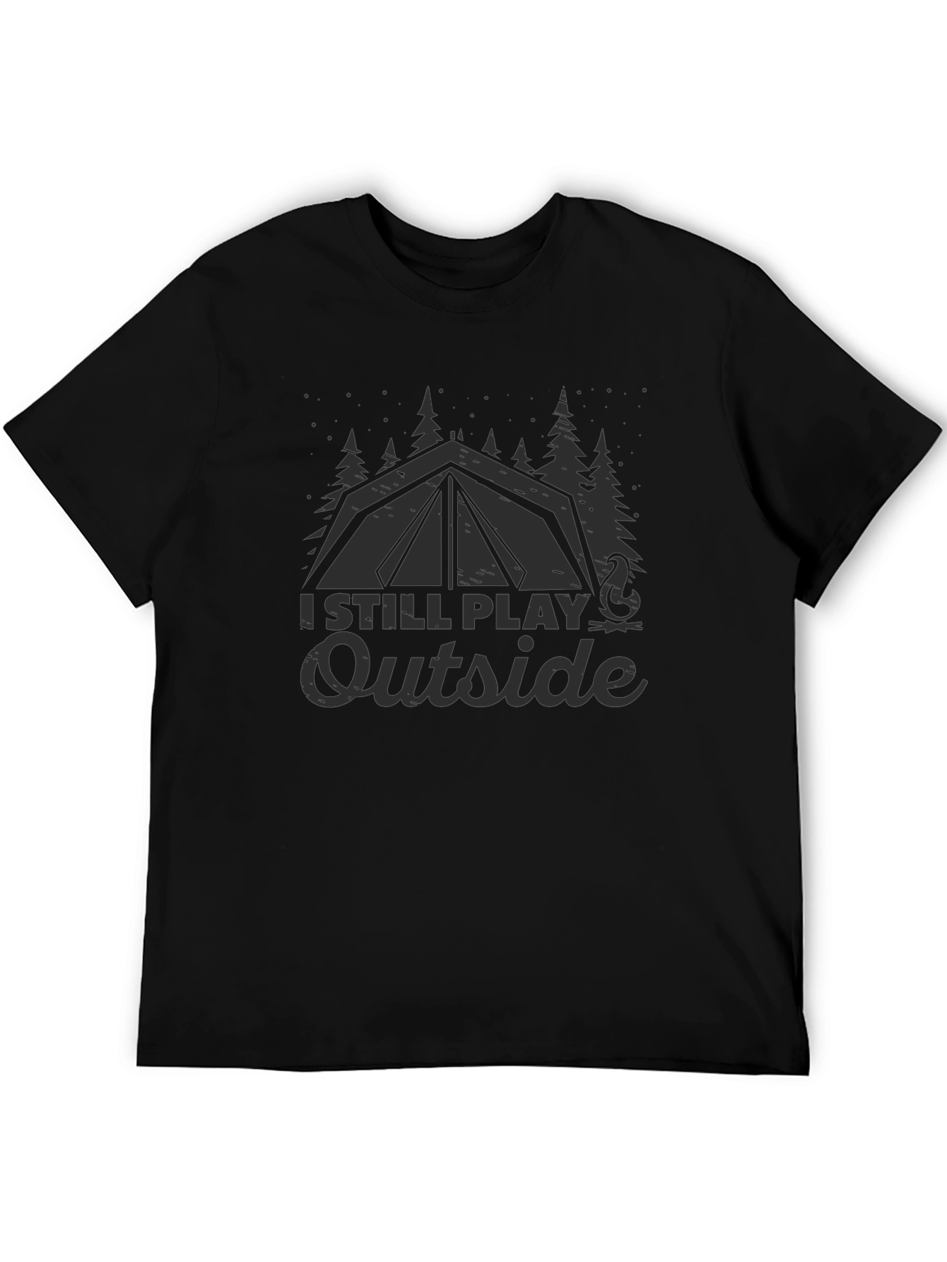 I Still Play Outside Camping Graphic Tee