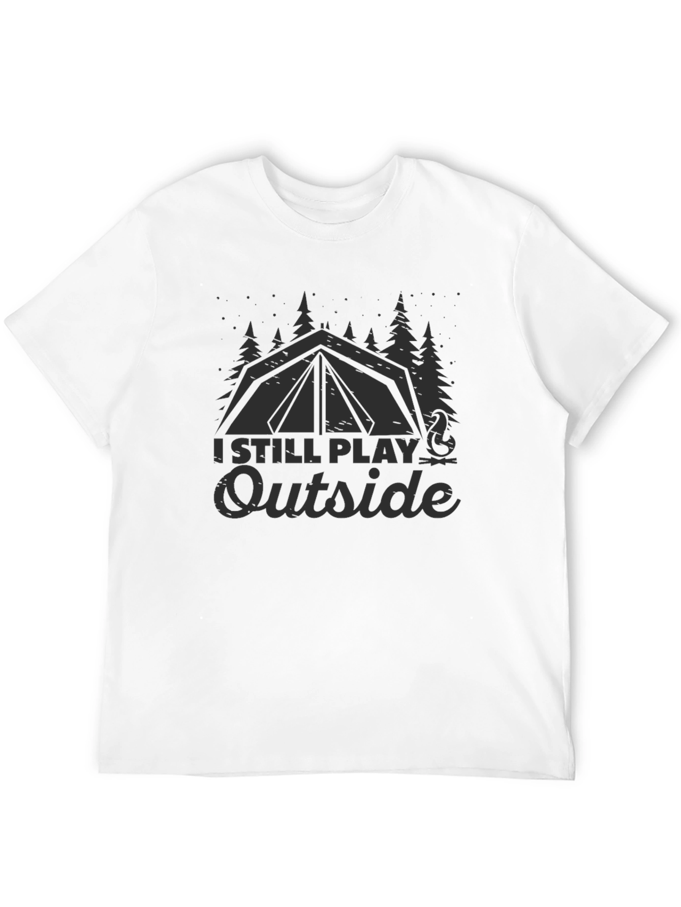 I Still Play Outside Camping Graphic Tee