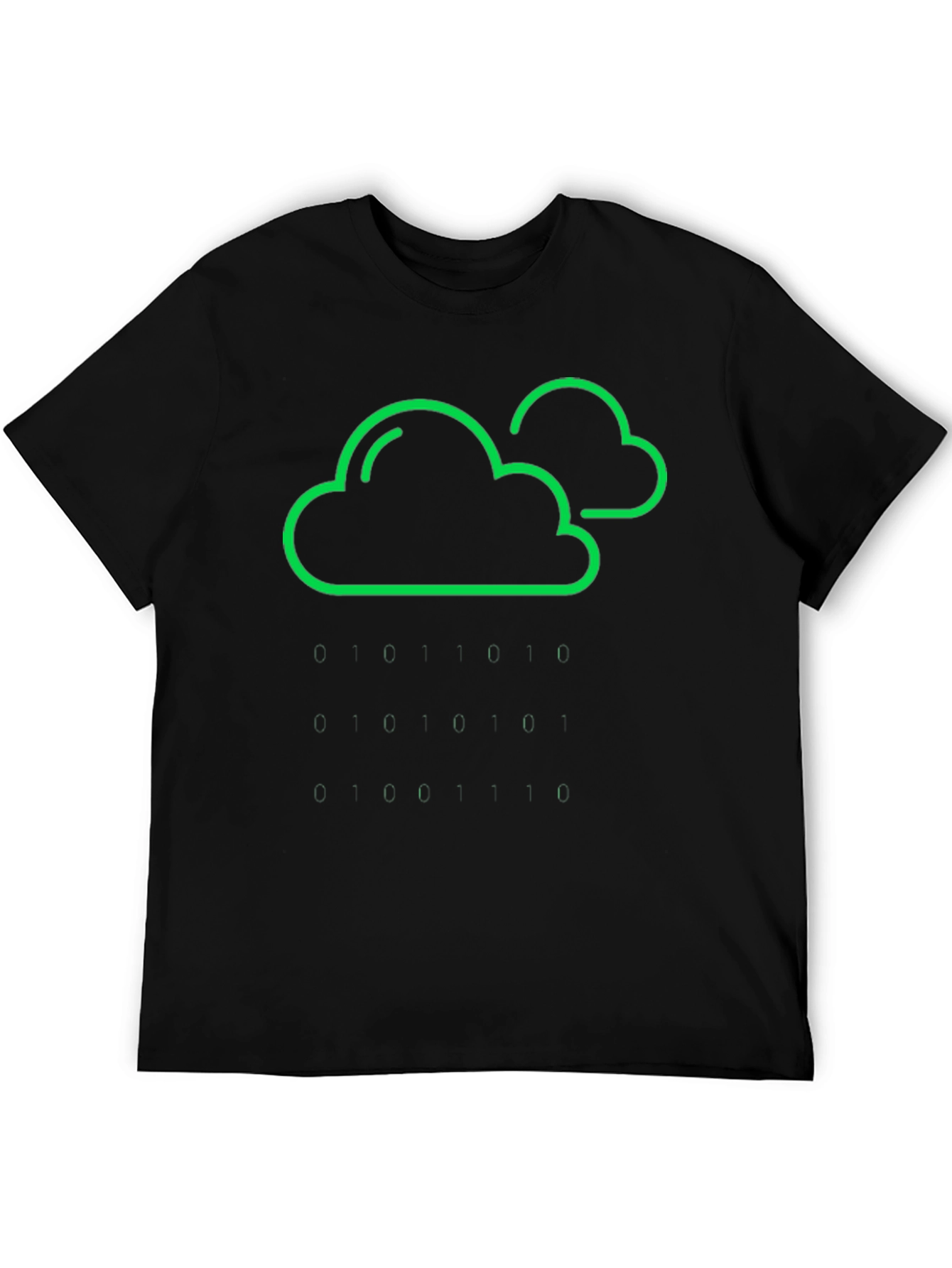Cloud & Raindrop Graphic Tee - Black