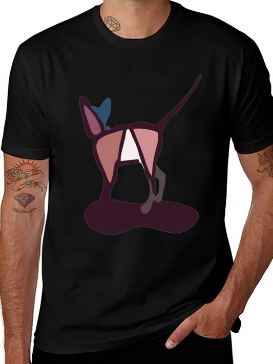 Stylish Cat Graphic Tee - Modern Minimalist Design
