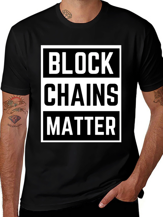 Blockchains Matter Graphic Tee - Stylish & Comfortable