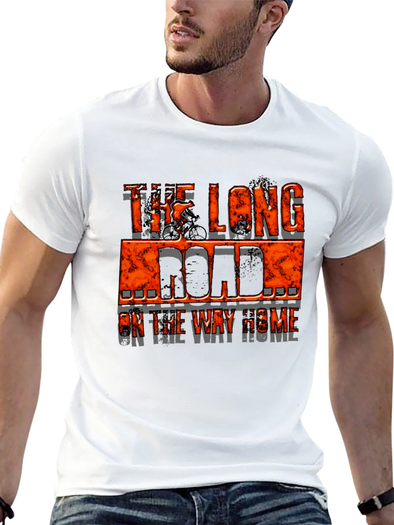 The Long Road Home Cycling Graphic T-Shirt
