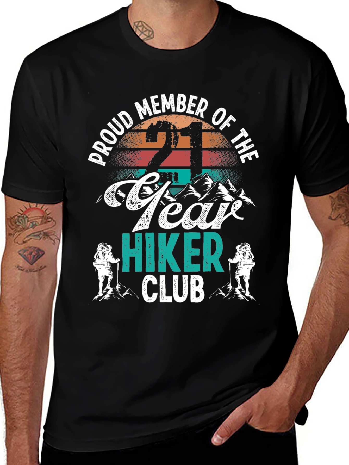 Proud 21 Year Hiker Club T-Shirt