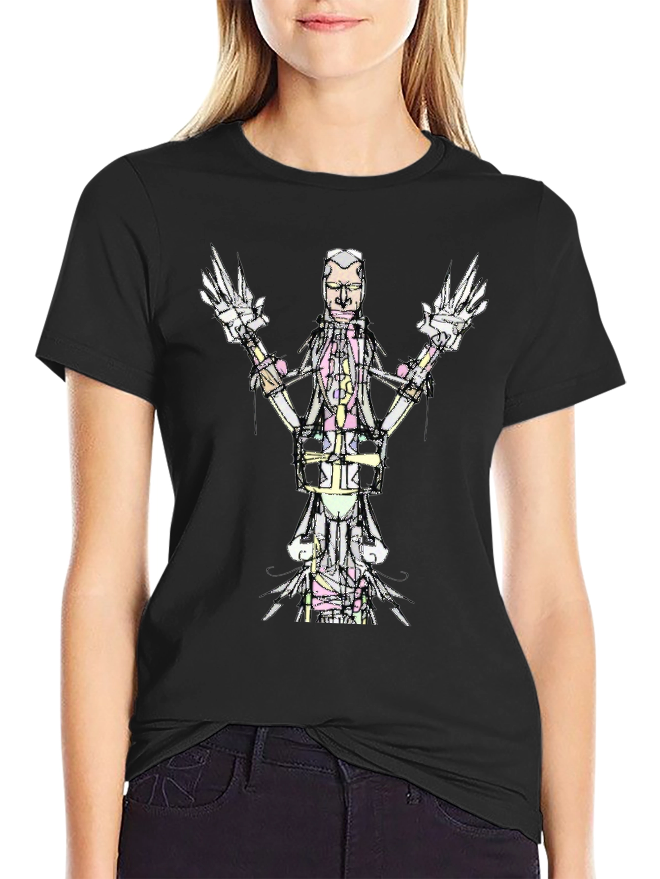 Abstract Graphic Print Tee - Modern Art T-Shirt