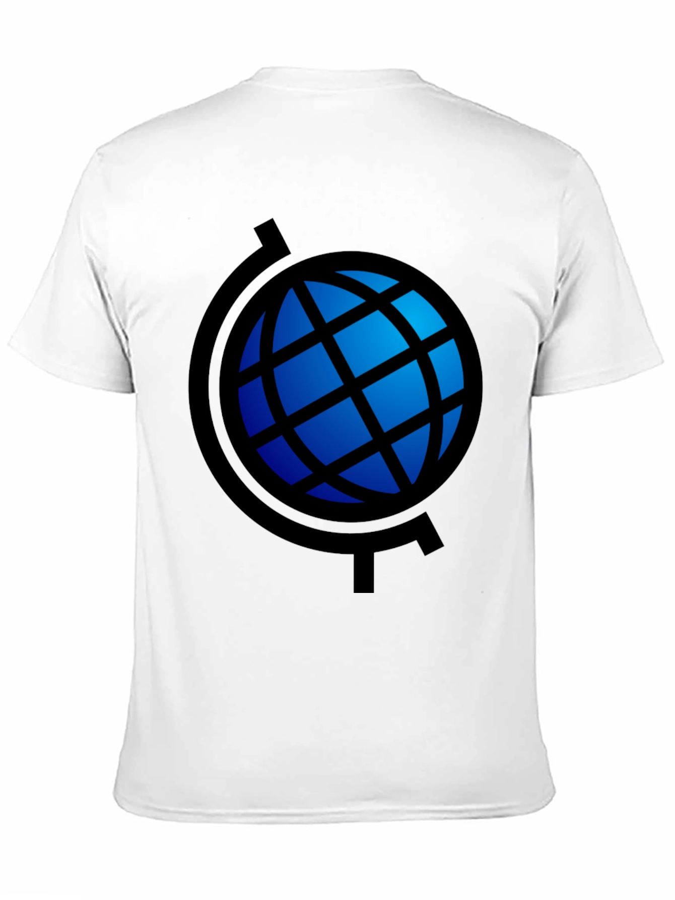 Globe Graphic Black T-Shirt - Stylish Travel Tee