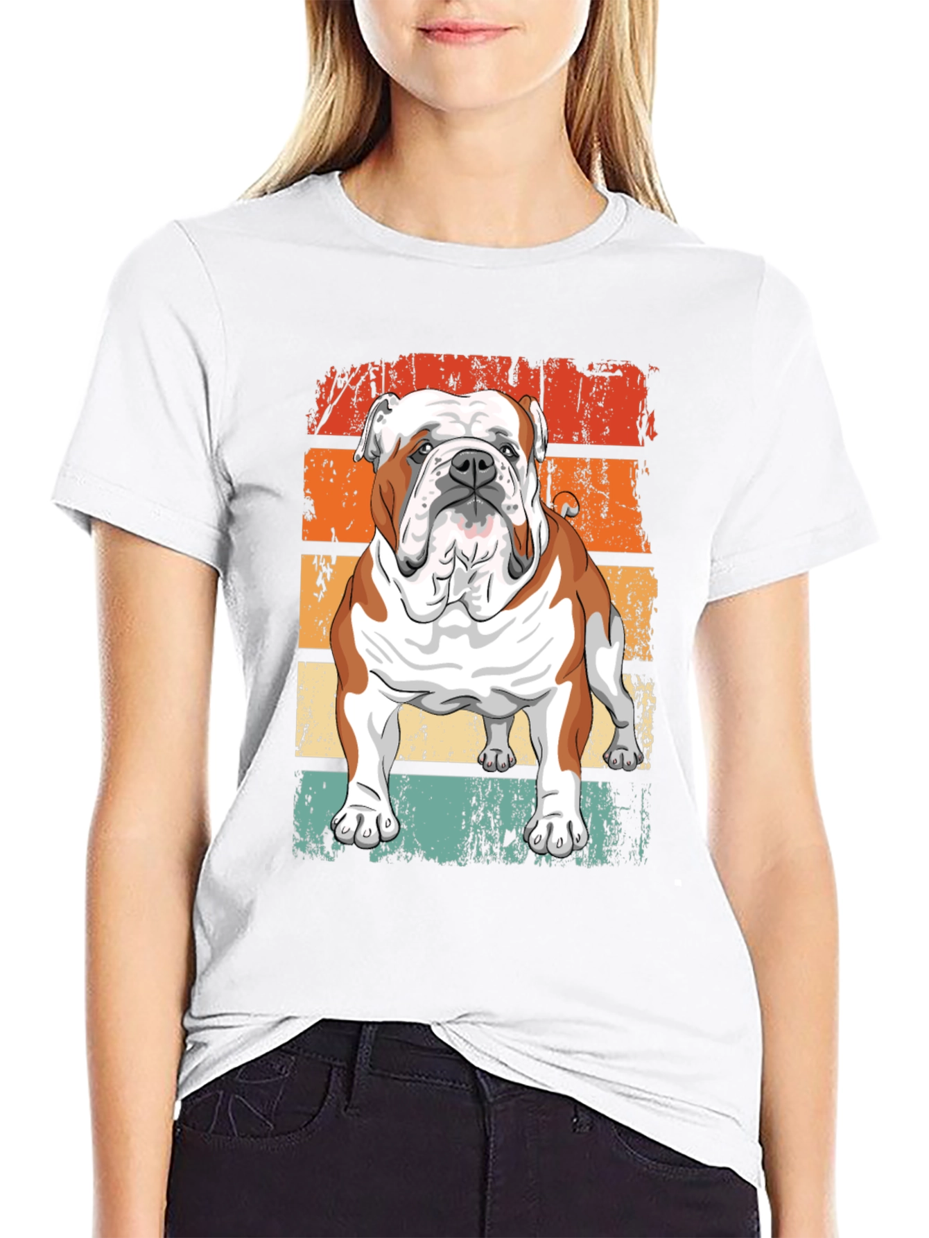 Retro Bulldog Graphic Tee