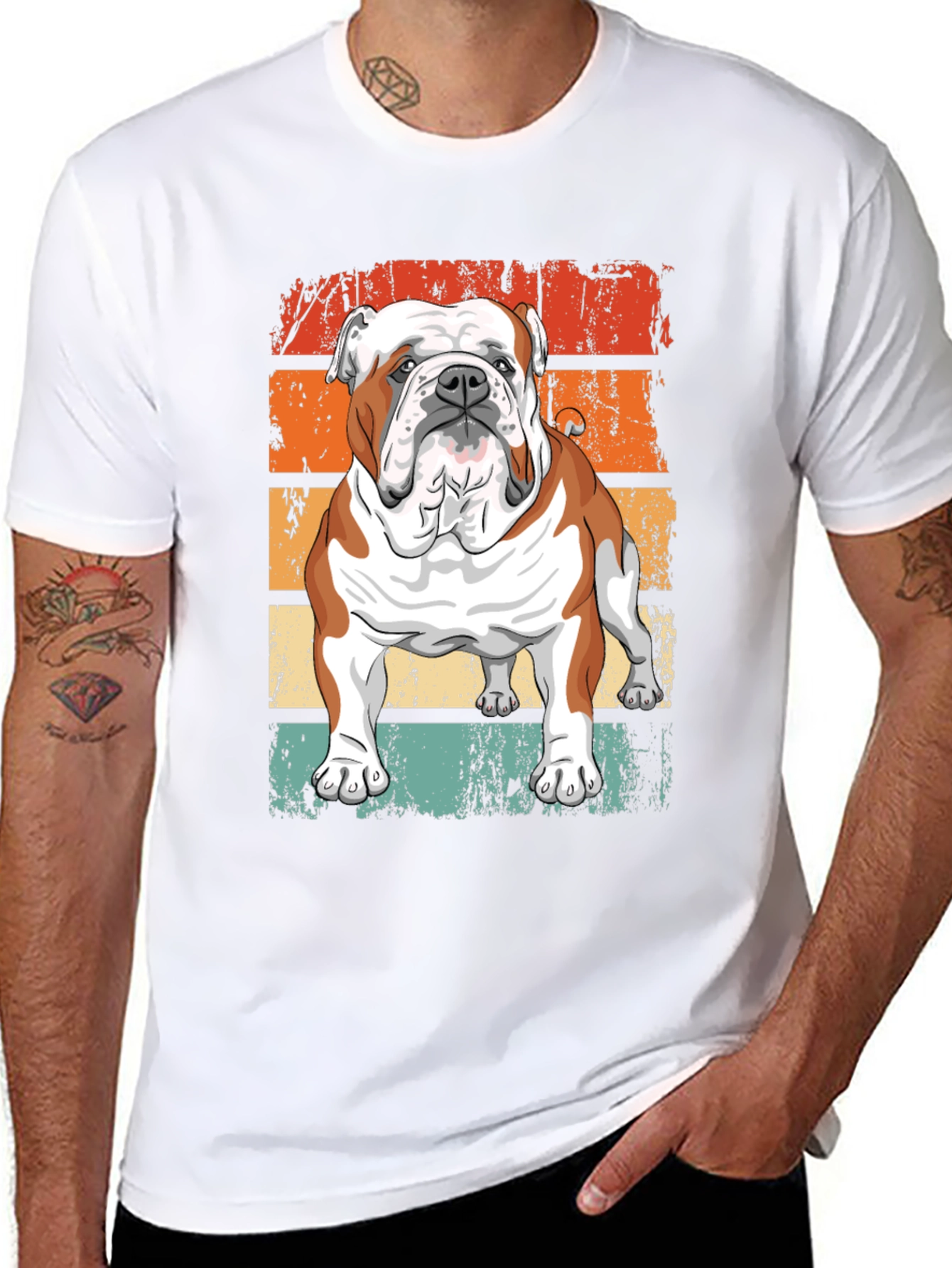 Retro Bulldog Graphic Tee