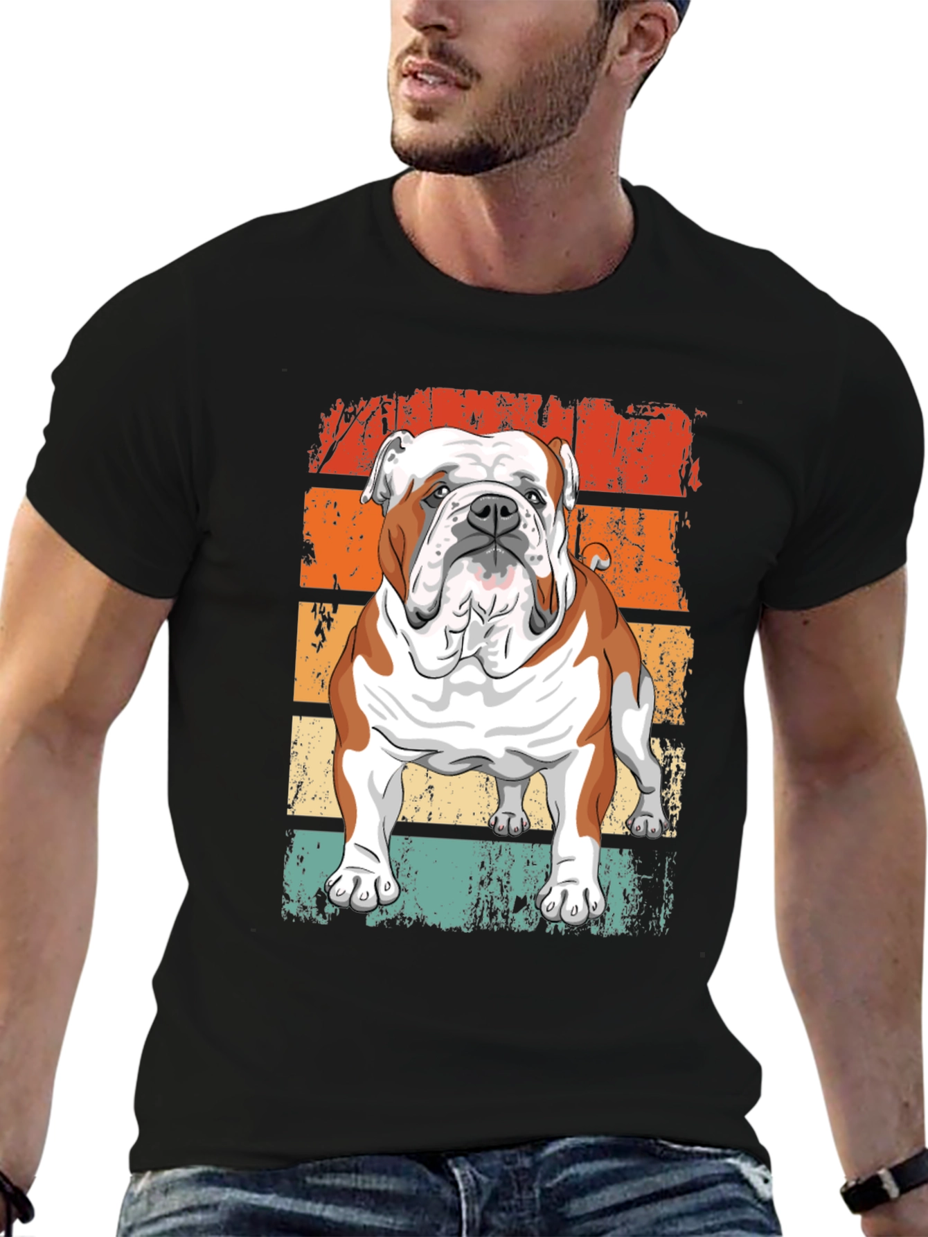 Retro Bulldog Graphic Tee