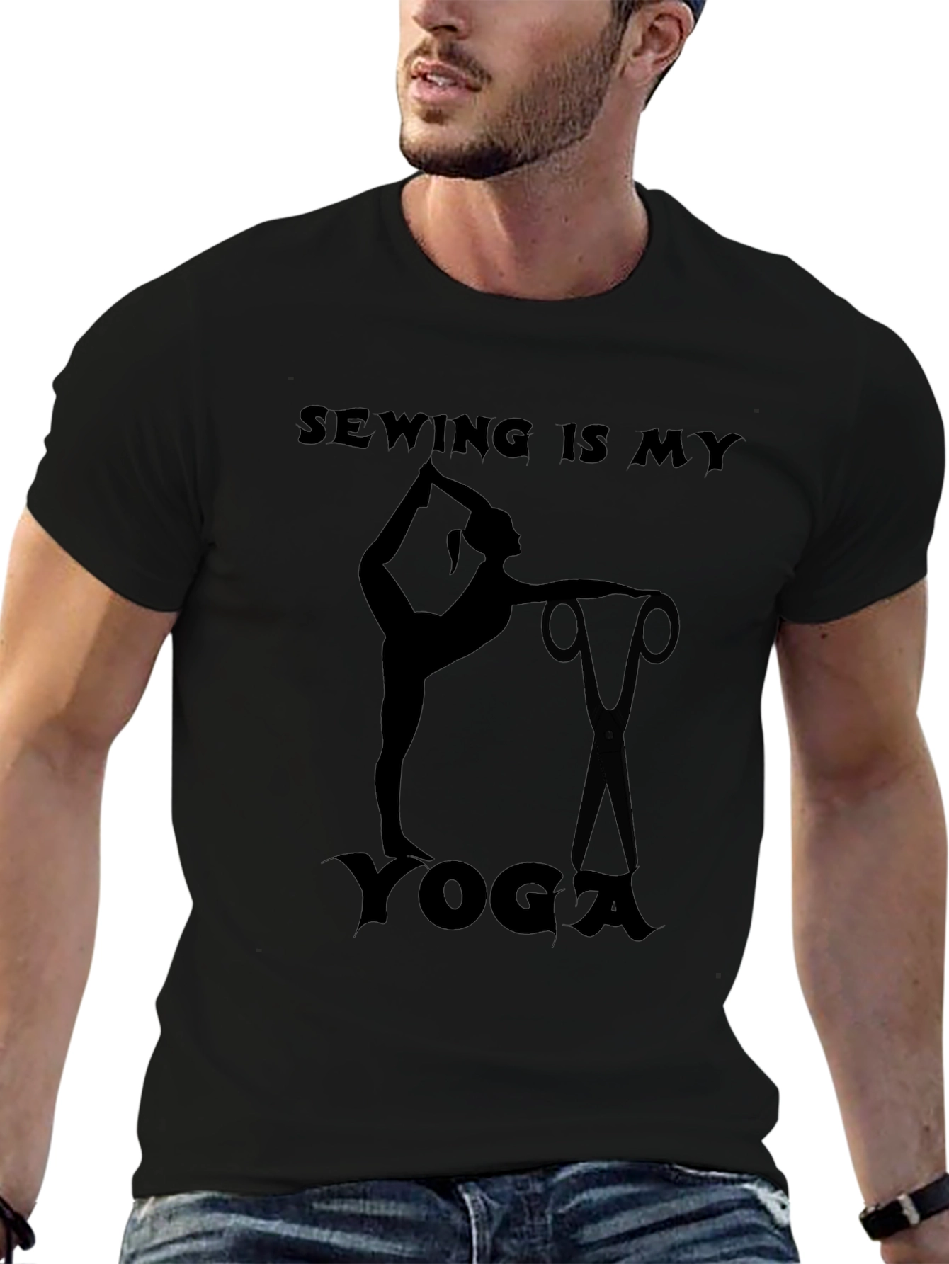 Sewing is My Yoga Graphic T-Shirt