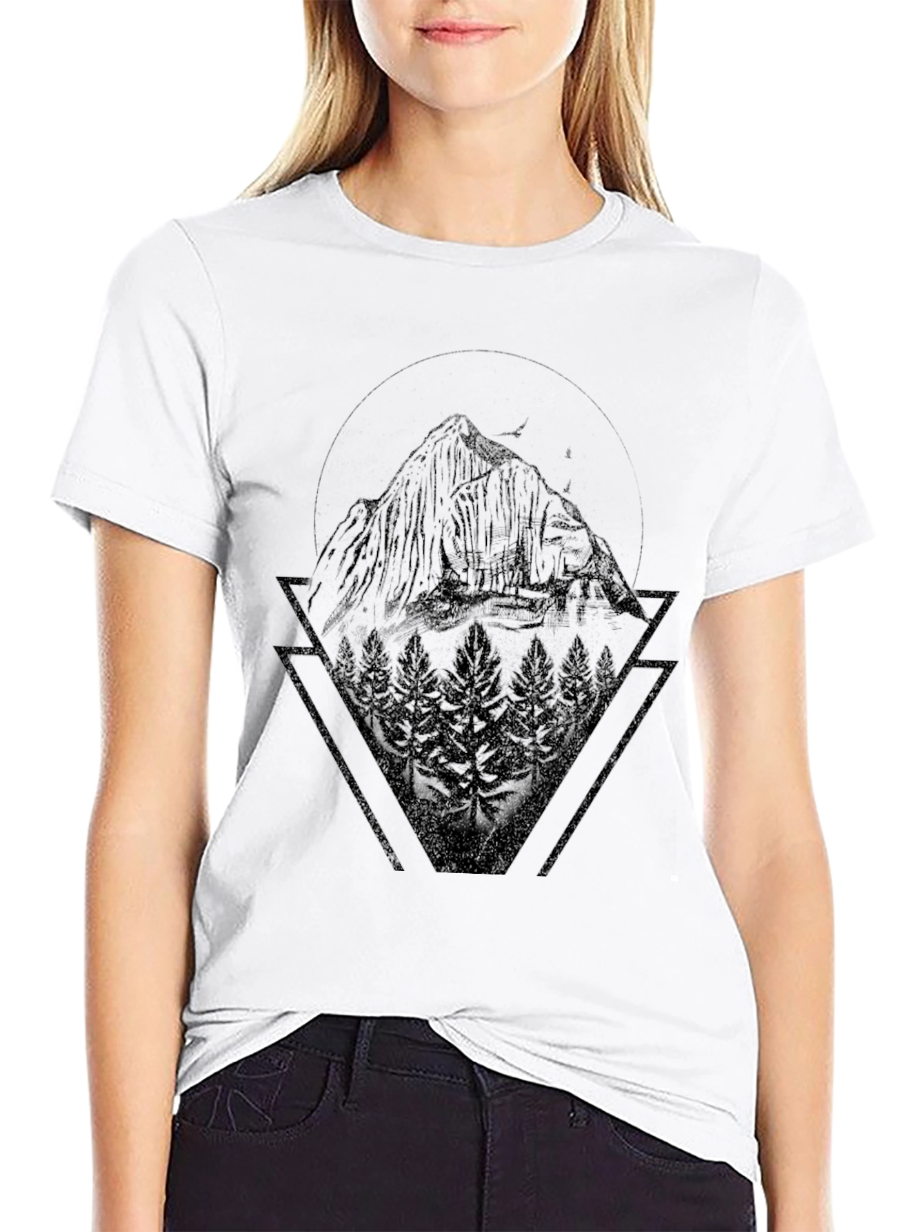 Mountain Peak Graphic Tee - Nature Inspired Design