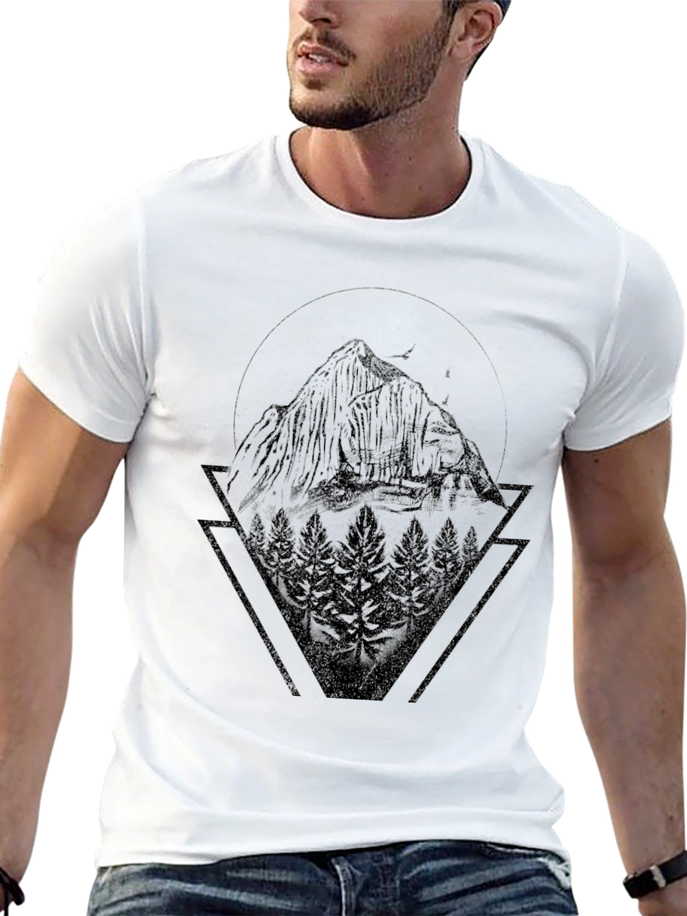 Mountain Peak Graphic Tee - Nature Inspired Design