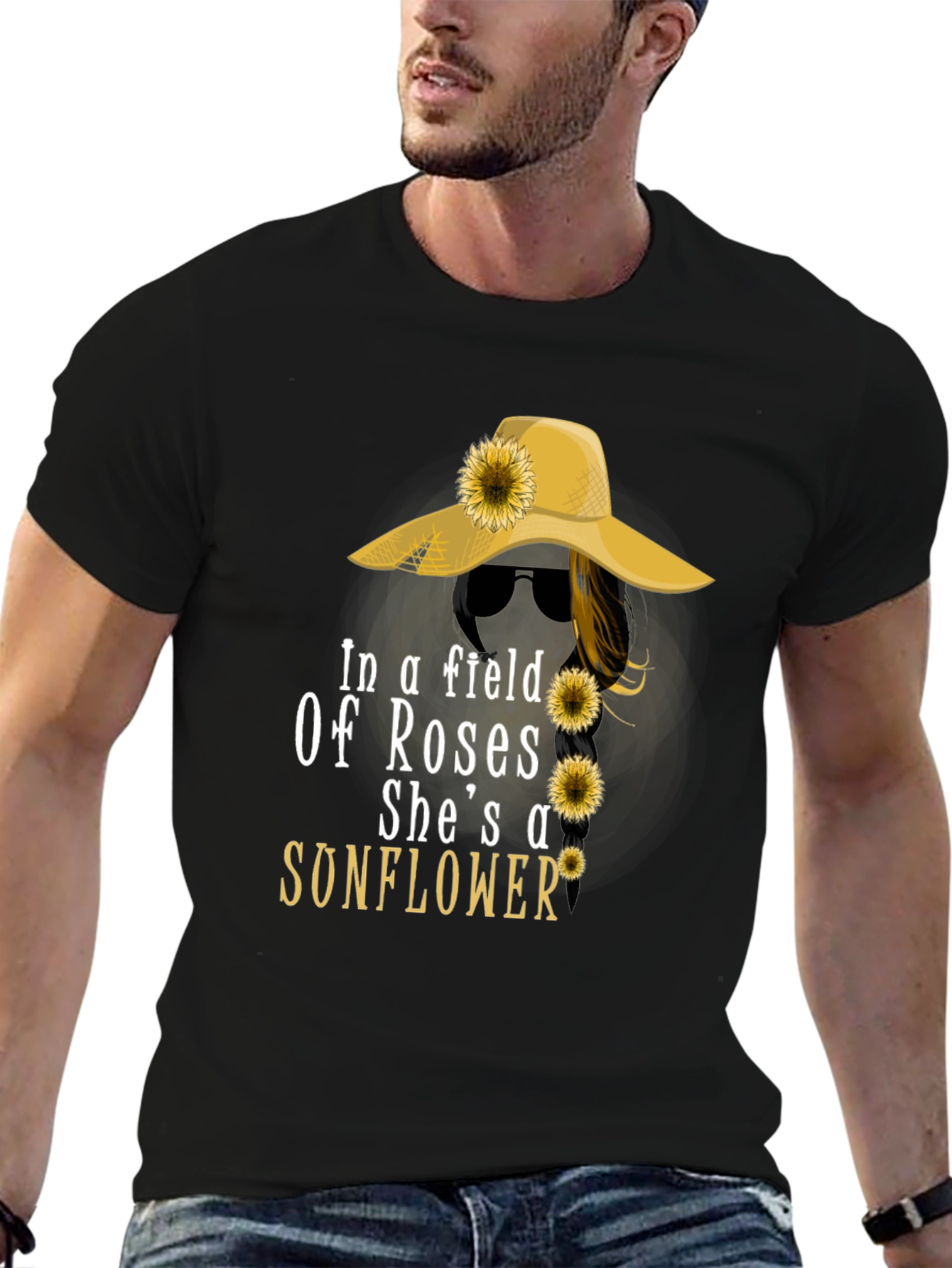 Sunflower Graphic T-Shirt - Womens Fashion Tee