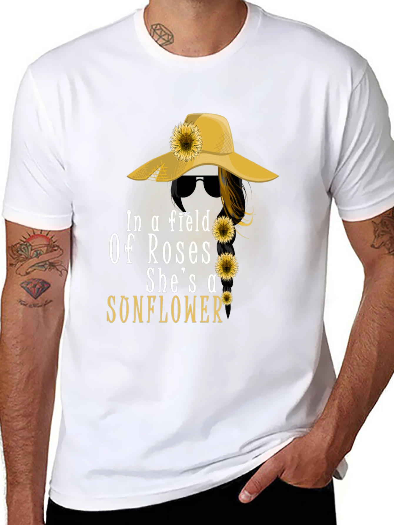 Sunflower Graphic T-Shirt - Womens Fashion Tee