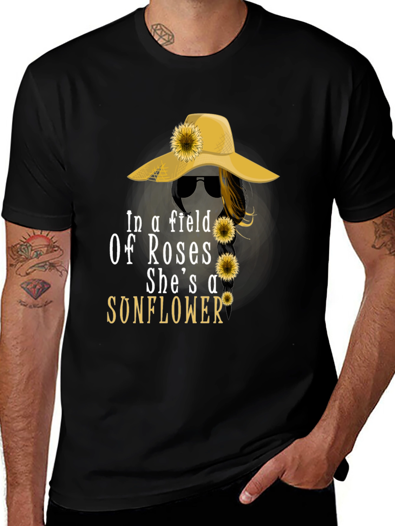 Sunflower Graphic T-Shirt - Womens Fashion Tee
