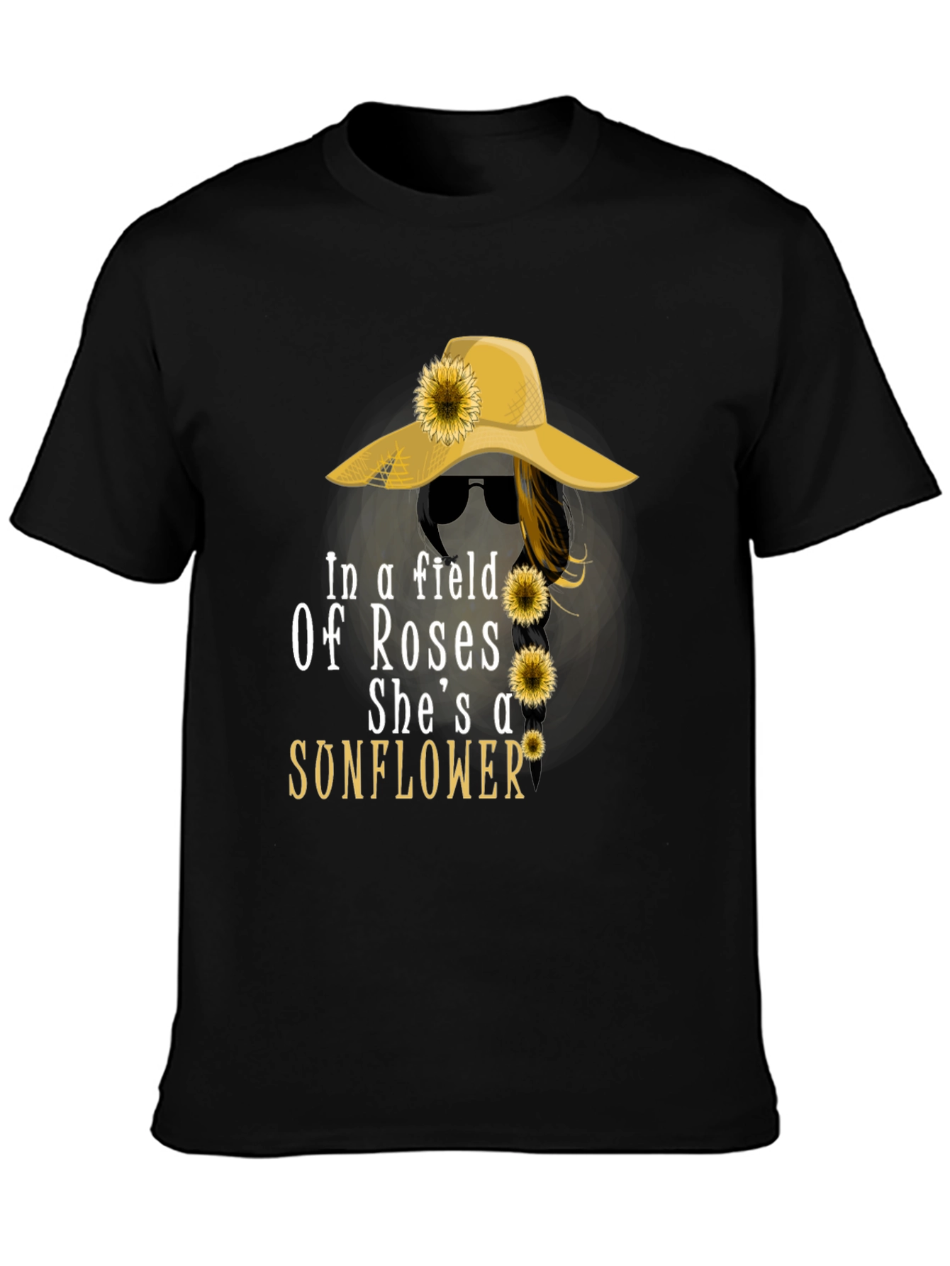 Sunflower Graphic T-Shirt - Womens Fashion Tee