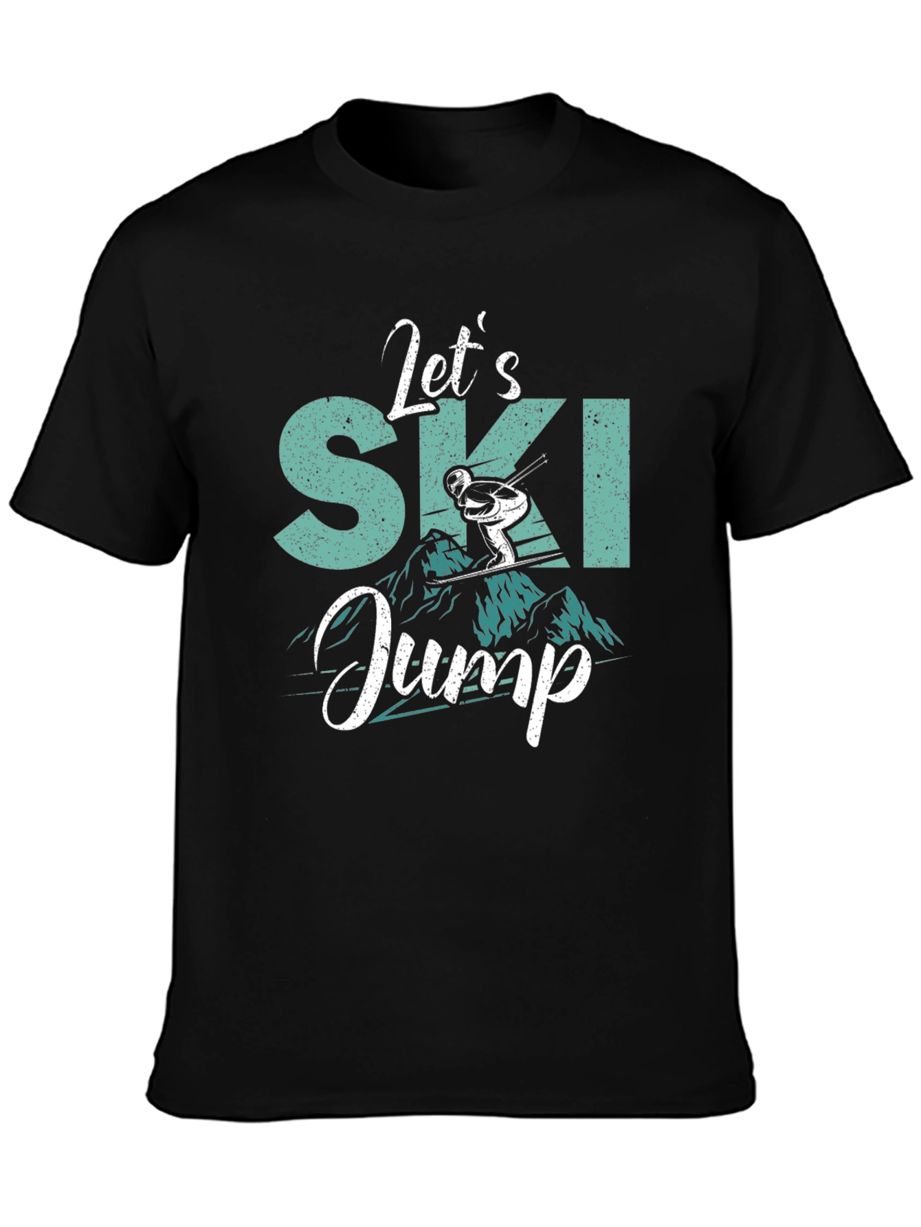 Lets Ski Jump Graphic T-Shirt