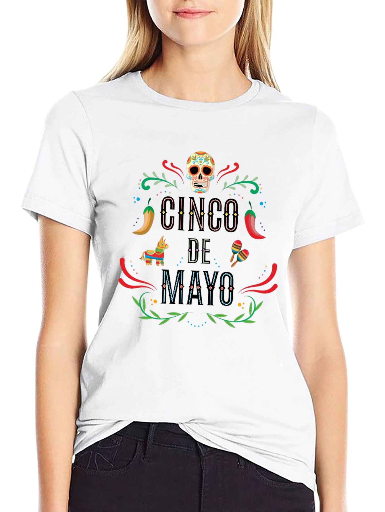 Cinco de Mayo Graphic T-Shirt - Black Tee