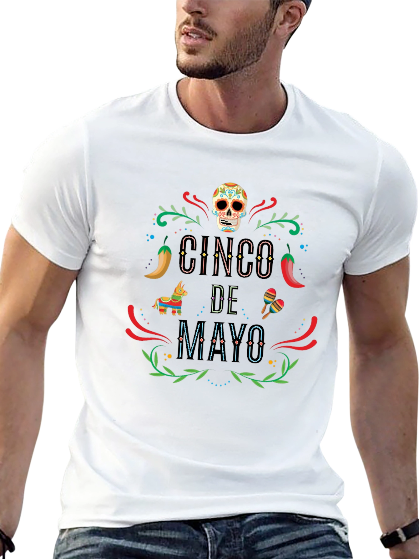 Cinco de Mayo Graphic T-Shirt - Black Tee