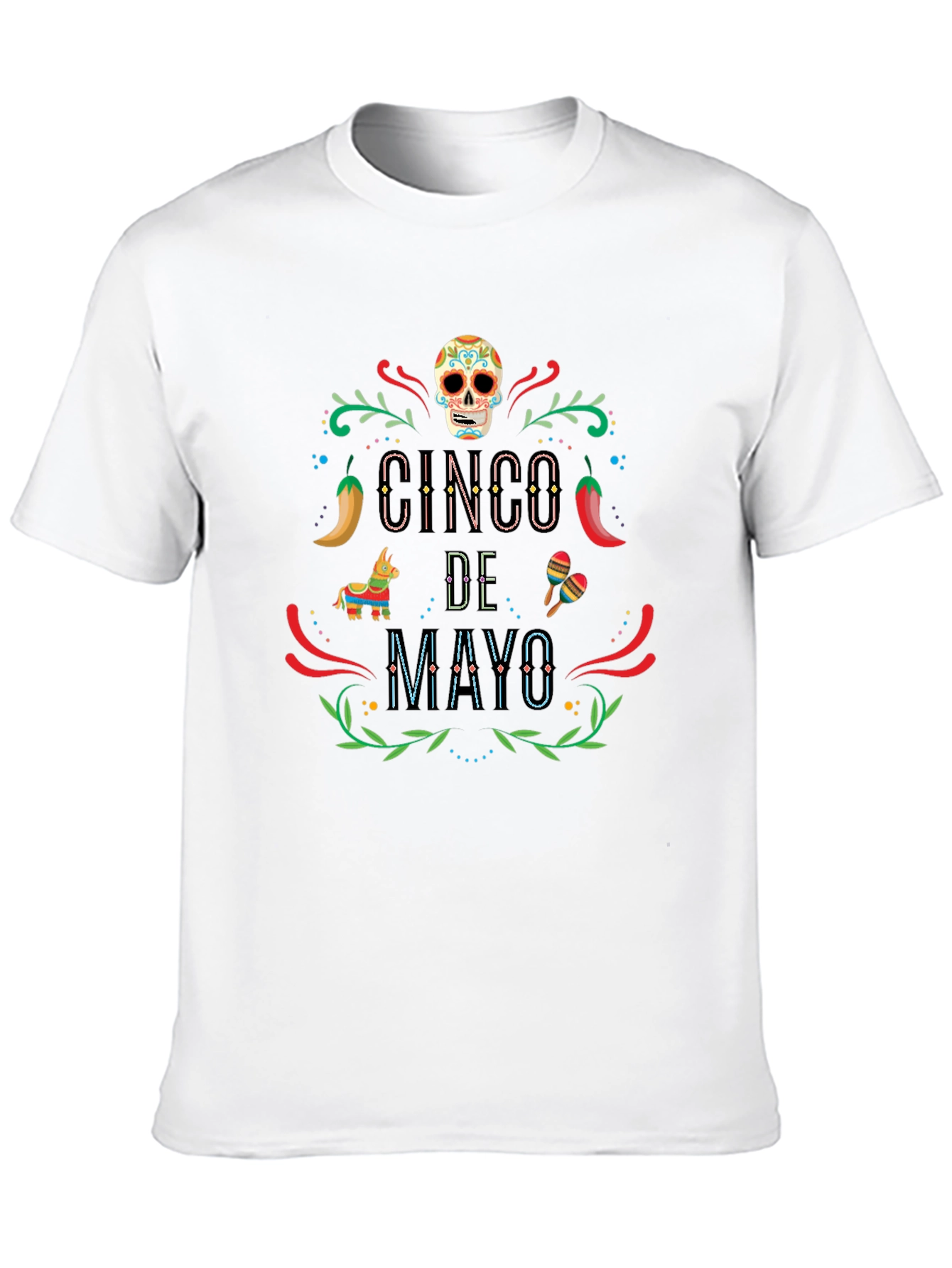 Cinco de Mayo Graphic T-Shirt - Black Tee