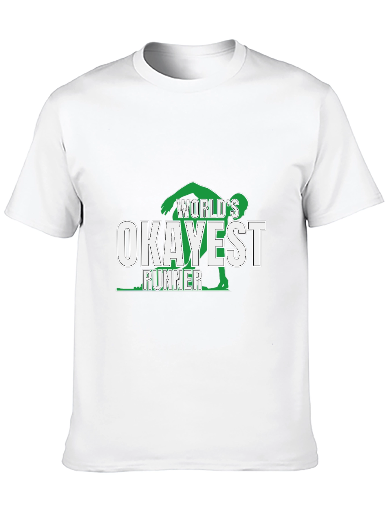 Worlds Okayest Runner T-Shirt - Black Graphic Tee