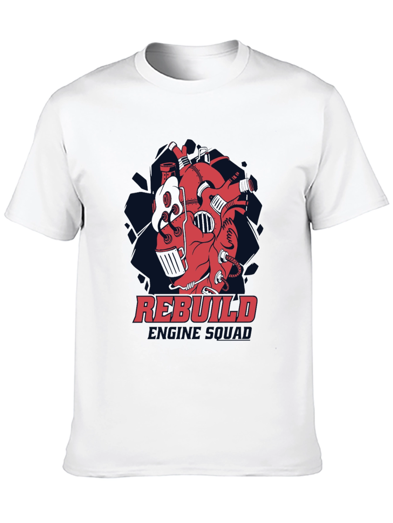 Rebuild Engine Squad Black Graphic Tee