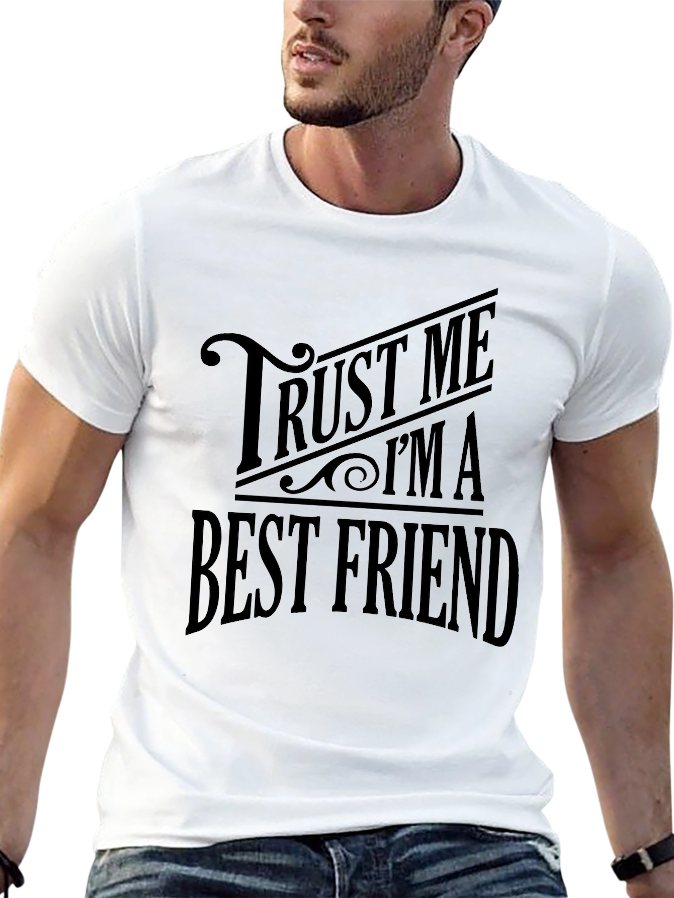 Trust Me Im A Best Friend Black T-Shirt