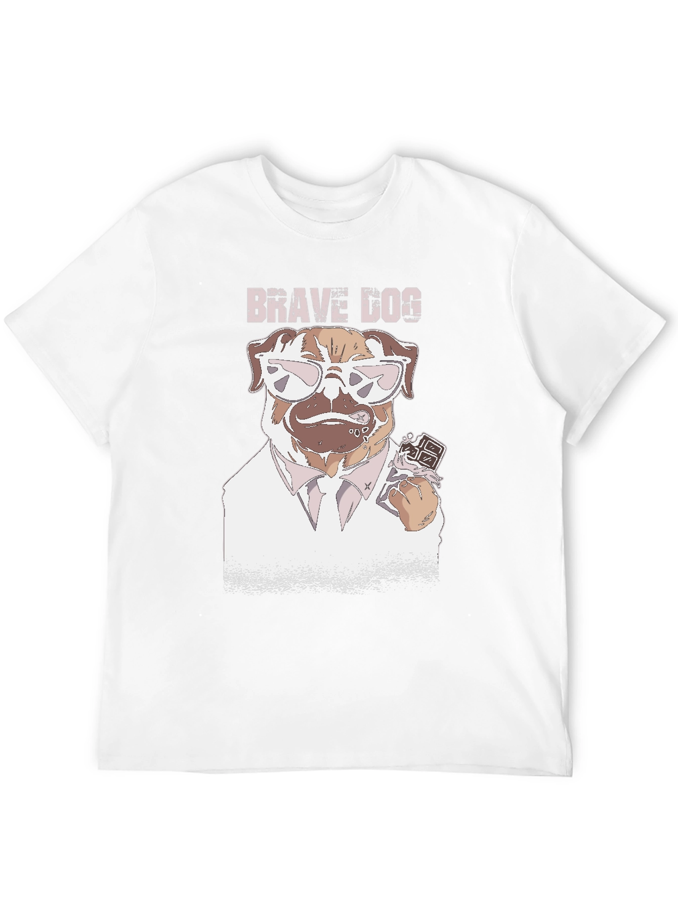 Brave Dog Graphic T-Shirt - Cool Canine Design