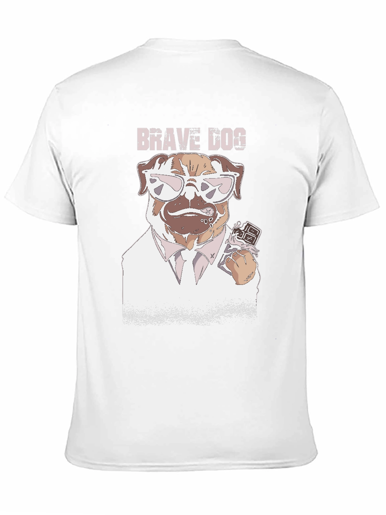 Brave Dog Graphic T-Shirt - Cool Canine Design