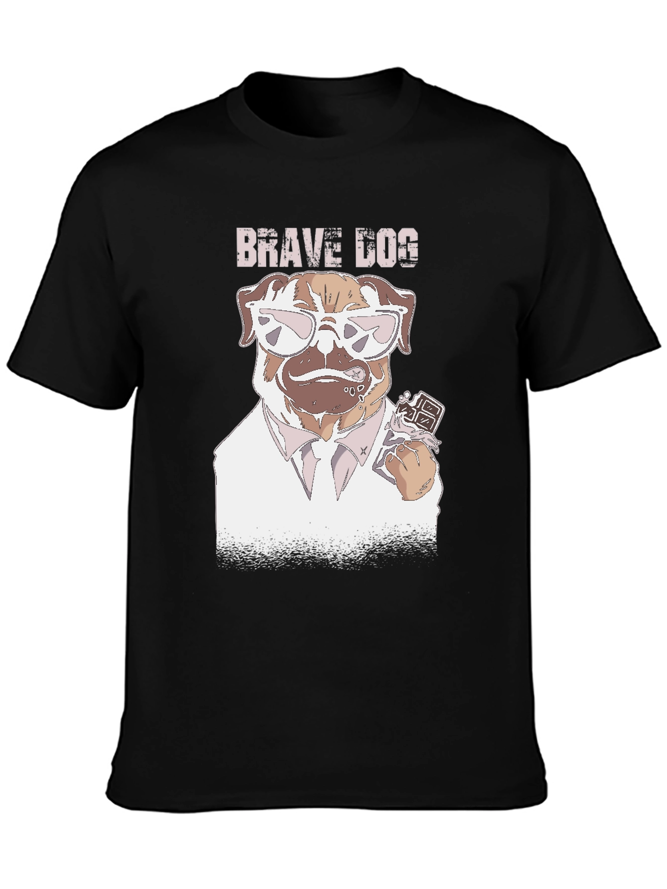 Brave Dog Graphic T-Shirt - Cool Canine Design